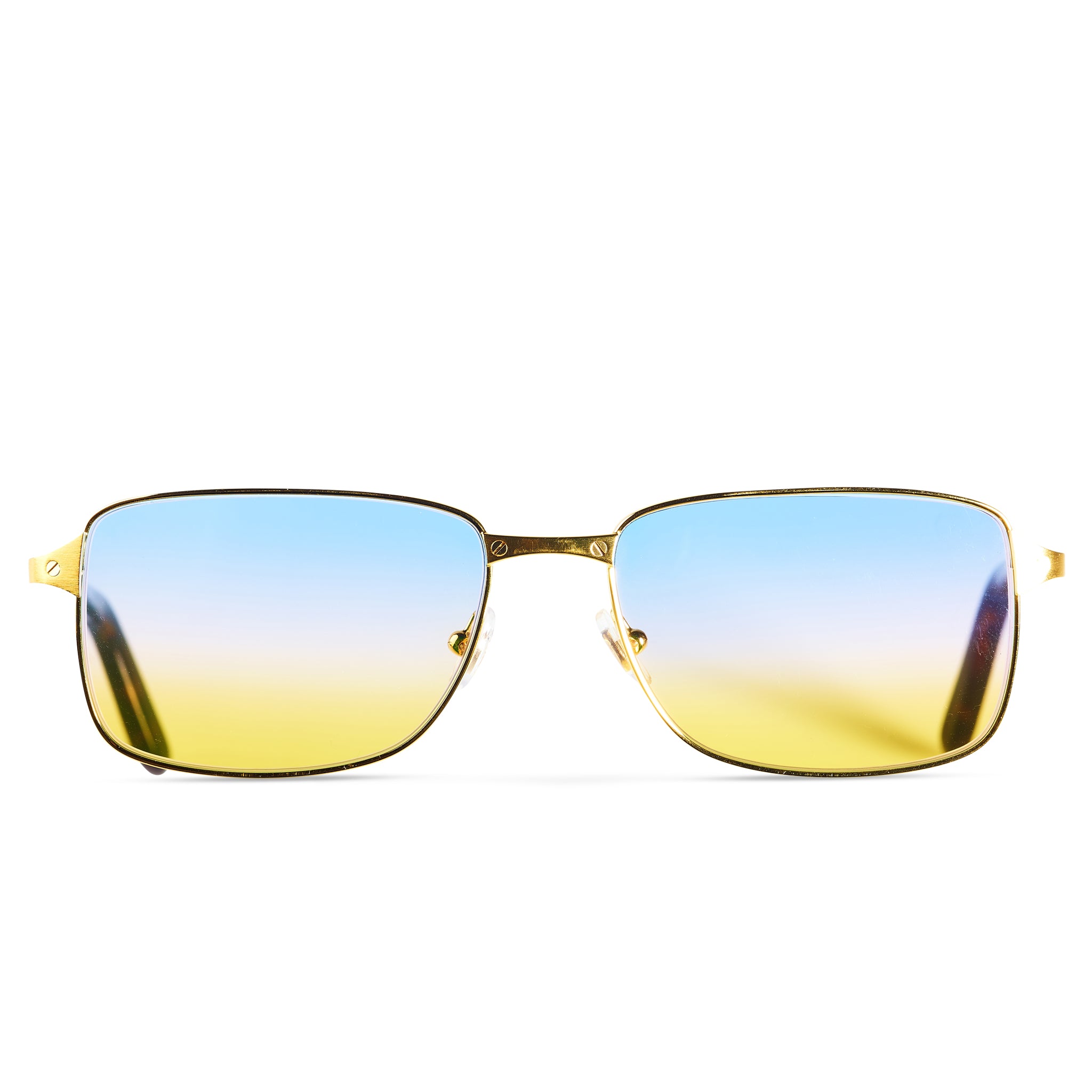 Image of Cartier Eyewear Custom CT0216OA Santos De Cartier Rimless Sunglasses